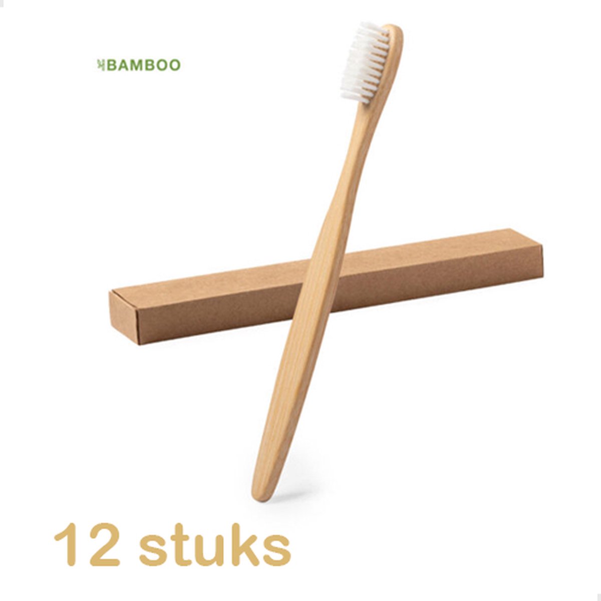 25 Stuks Bamboe Tandenborstels - Promopack - Bamboe - Ideaal om te graveren - Origineel Bedankje - Klein Geschenkje