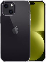Hoesje Geschikt voor iPhone 15 Hoesje Siliconen Case - Hoes Geschikt voor iPhone 15 Hoes Siliconen - Transparant
