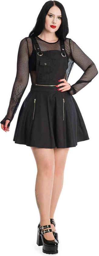 Banned - ELYSIUM PINAFOR Short dress - Zwart