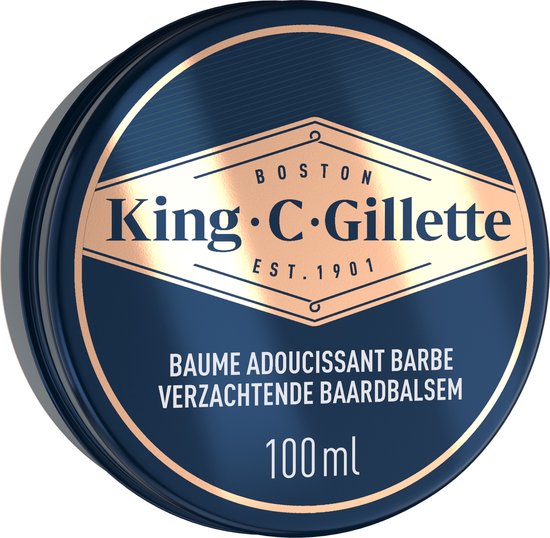 King C. Gillette Baume Barbe Douce - Pour Homme - 100 ml | bol