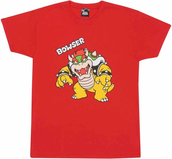 Nintendo Super Mario - Bowser Kids Tshirt - Kids tm jaar - Rood