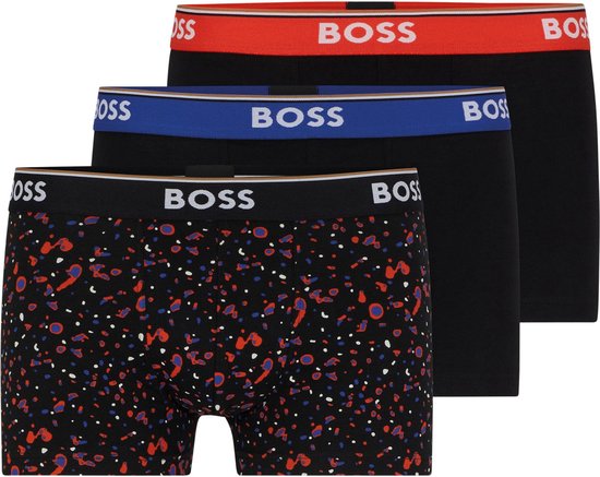Tommy Hilfiger trunks (3-pack), heren boxers normale lengte, blauw