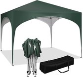 BukkitBow - Partytent met Ronde Rand – Opvouwbare Tent – Waterdicht en Weersbestendig – Tuinpaviljoen - 300 x 300 cm – Groen