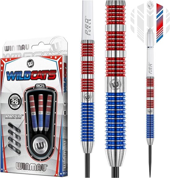 WINMAU - Wildcat: Steeltip Tungsten Dartpijlen Professioneel - 26g van Merkloos — afbeelding 5
