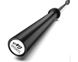 AJ-Sports Olympische Halterstang 150cm - Halterstang 50mm - Inclusief 2 GRATIS barbell collars - Halterbank - Gewichten - Krachtstation - Halters - Barbell - Squat rack - Fitness