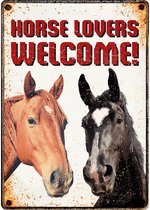 Plenty gifts waakbord blik horse lovers welcome