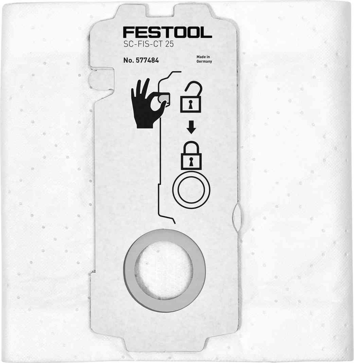 Festool SC-FIS-CT 25/5 SELFCLEAN Filterzak voor CT 25 VE=5 - 577484