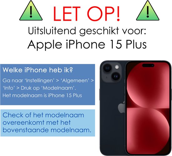 Coque pour iPhone 15 Plus , étui Transparent, résistant aux chocs, porte-cartes avec protecteur d'écran