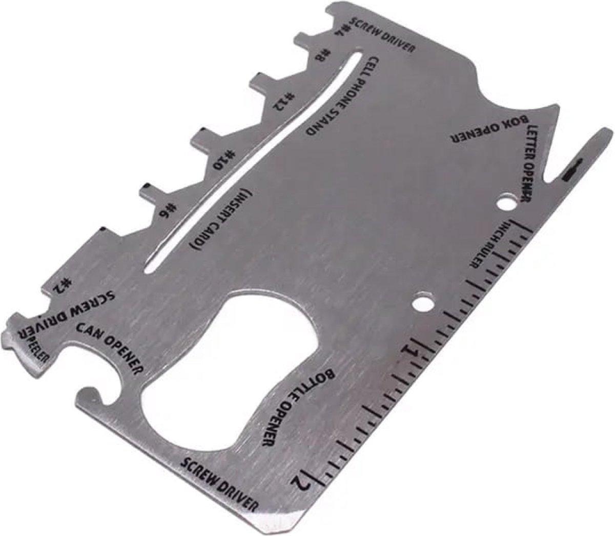 Multitool Creditcard Formaat Ninja Wallet - 18 Verschillende Tools in 1 gadget