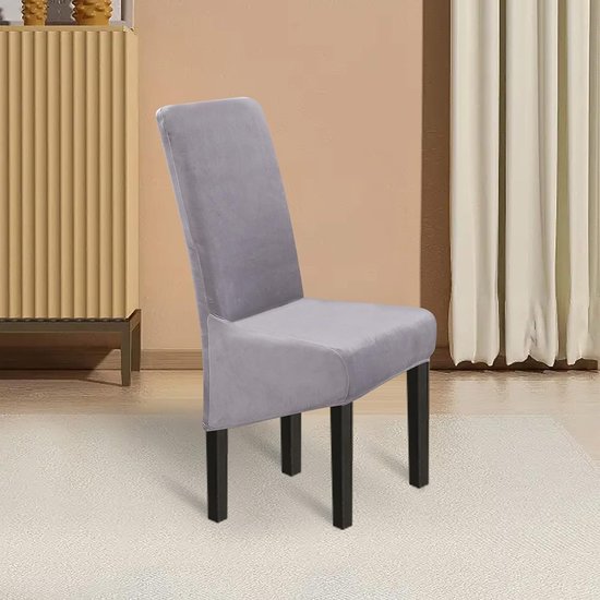 Housse de chaise – Housse de protection extensible pour chaise – Housse  chaise modèle feuilles sur gris –