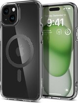 Geschikt voor Spigen Apple iPhone 15 Plus Geschikt voor Mag Hoesje - Carbon Fiver