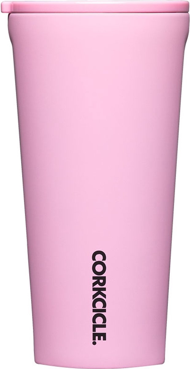 Corkcicle Tumbler 475ml- Sun Soaked Pink-Drinkbeker - Drinkfles - Waterfles - Bidon - Thermosbeker - Kinderen - 475ML- Thermosfles - RVS Fles - Cup To Go - Deksel