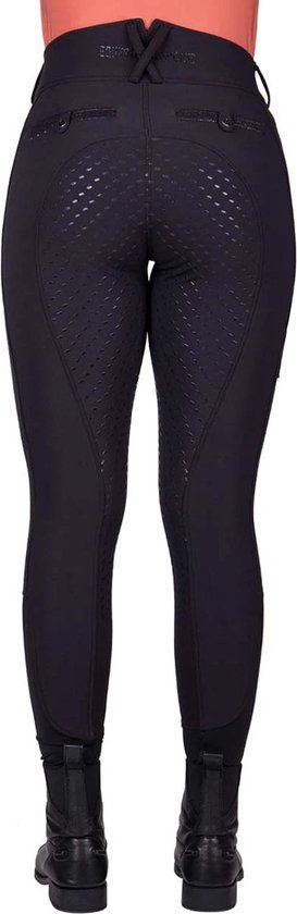 Pantalon d'équitation Qhp Kae Full Grip Zwart - 38