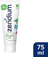 Zendium Kids 1-6 years 75ml Anti-tandsteentandpasta - Tandpasta voor kinderen 1-6 jaar met fruitsmaak - Kindertandpasta