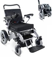 Mobiclinic Troya Tiny - Elektrische rolstoel - Aluminium - Opvouwbaar - 17 km 24V - Voor volwassenen - Armleuningen en voetsteunen - Zitje