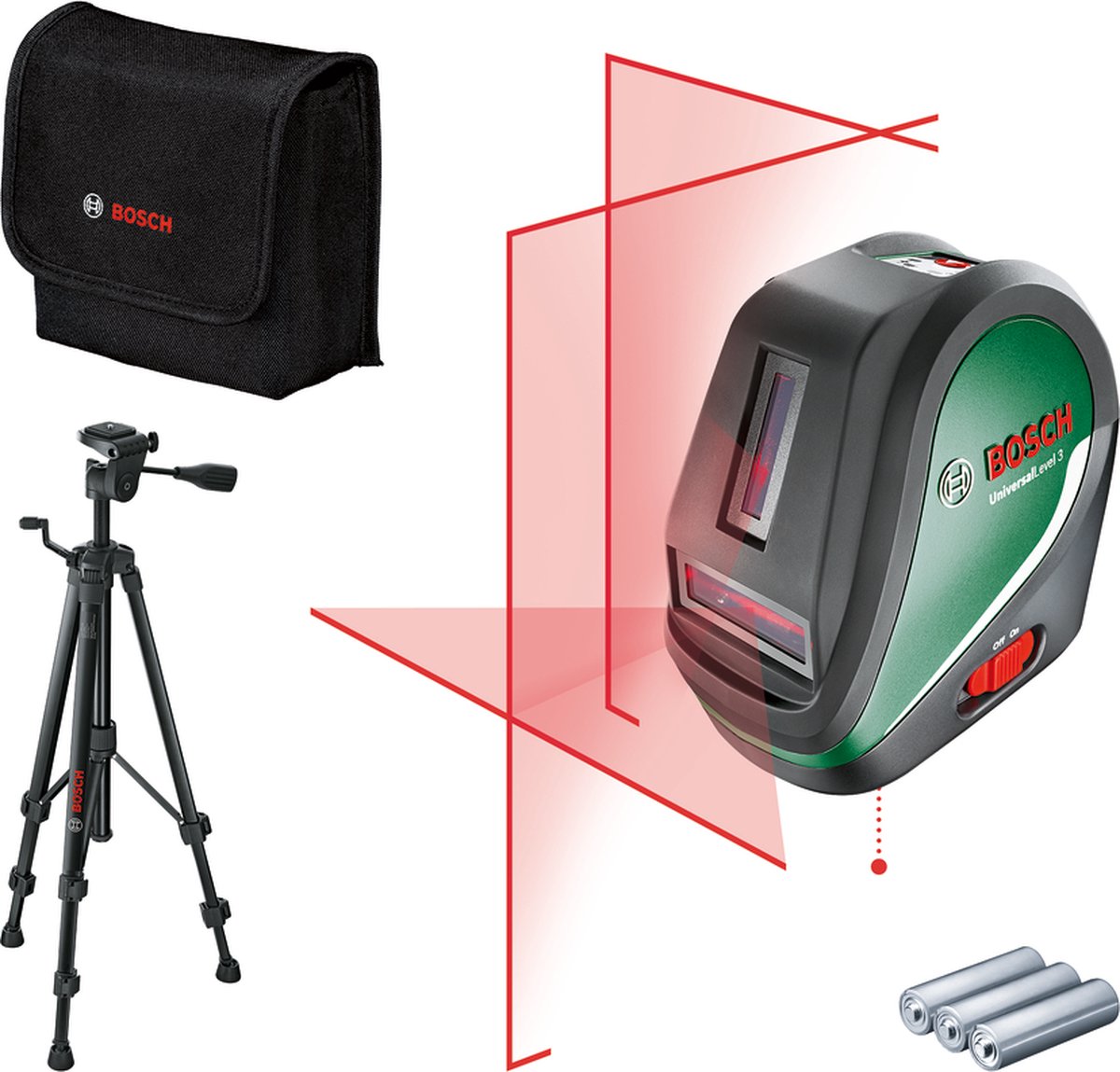 Niveau laser croix UniversalLevel 2 set avec trépied BOSCH