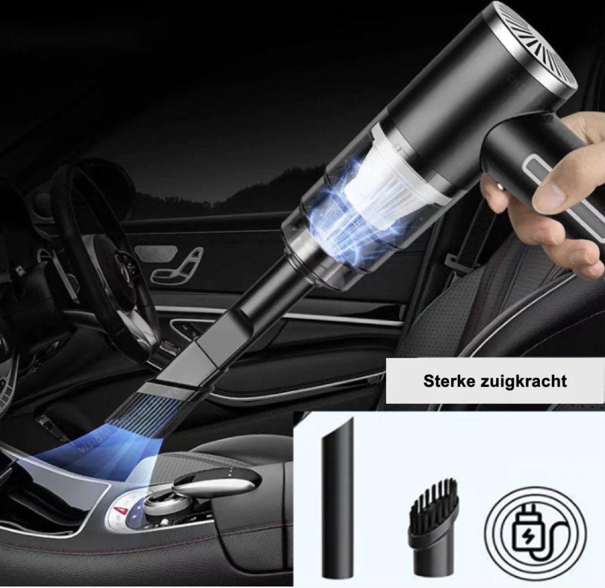 Car Essentials - Aspirateur de voiture sans fil - Aspirateur à main  rechargeable par