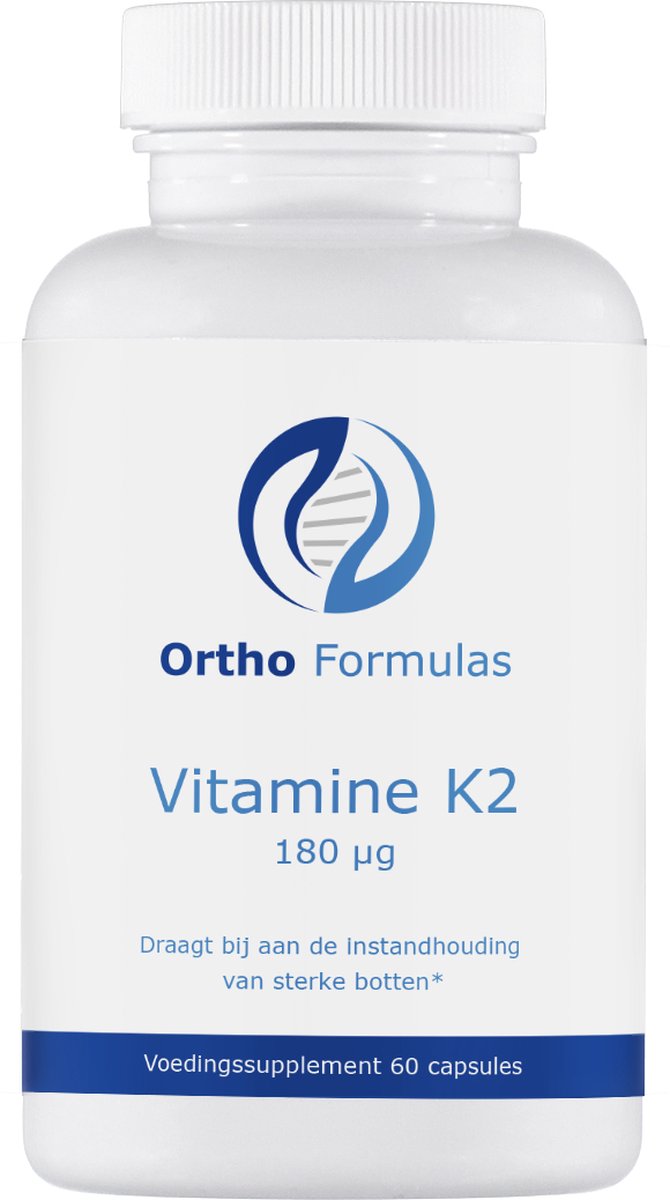 Goedkoopste Vitamine K2 - 180 mcg - 60 capsules - MK-7 - menaquinon - opname calcium - botontwikkeling