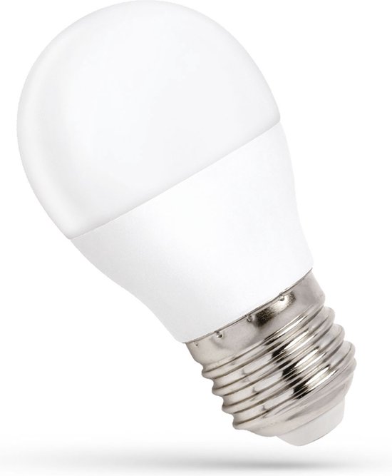 Spectrum - LED lamp E27 - G45 - 8W vervangt 48W - 3000K warm wit licht