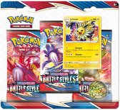 Pokemon Battle Styles - Blister 3-Pack - Sword & Shield bundel met promo en munt
