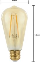 Spectrum - LED Filament lamp E27 - ST64 - 2W vervangt 25W - 2500K extra warm wit licht - Tall