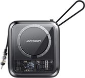 Joyroom 10000mAh Banque d'alimentation magnétique adaptée à Magsafe avec câble Lightning - Zwart