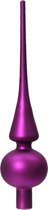 Decoris Piek - violet - verre - Cime de sapin de Noël - brillant - 26 cm