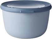 Multi Bowl Cirqula Round - Voorraaddoos met deksel - Geschikt als luchtdichte opbergdoos voor de koelkast, magnetronservies en als vershouddozen - 1000 ml - Nordic Blue