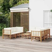 The Living Store Bamboe Tuinset - Elegant - Loungeset - 55 x 69 x 65 cm - Ken- Modulair ontwerp