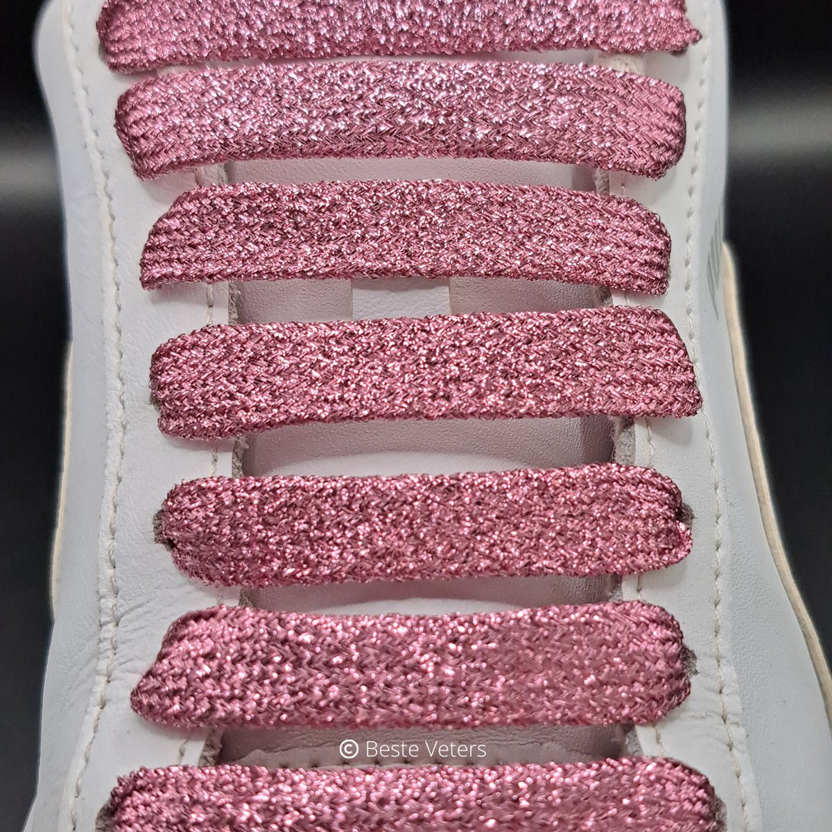 Beste Veters -Glitter - Glitter veters - Veters feestdagen - Veters 120 cm - Glitter veters roze - Feest - Cadeau - Barbie - Glitterveters-Kerst- Feestdagen