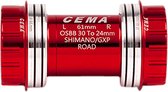 CEMA Bracketas OSBB Interlock Shimano-RVS-Rood