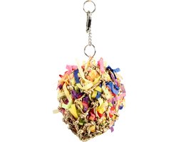 Duvoplus - Speelgoed Voor Dieren - Vogel - Shreddy Pinata Met Zeegras, Papier En Hout L - 15x15x30cm Meerkleurig - 1st