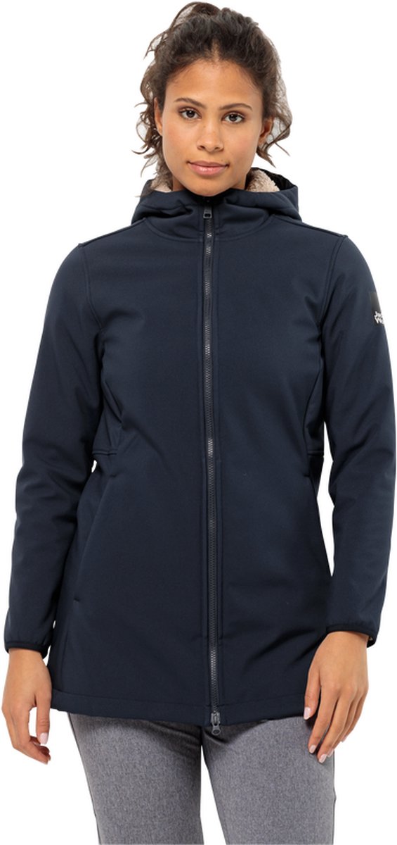 Jack Wolfskin WINDLAND COAT W Dames Outdoorjas Blauw