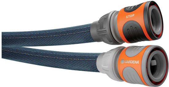 Textielslang Liano Xtreme 15 m 13 mm met wandslanghouder flexibel duurzaam uv-bestendig tuinslang set