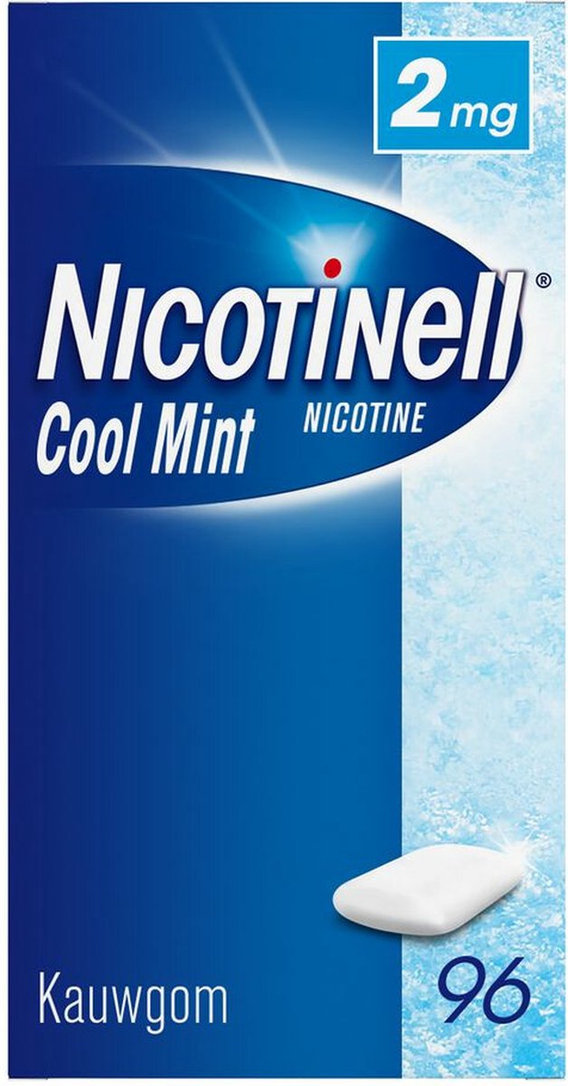 Goedkoopste Nicotinell Kauwgom Cool Mint 2mg - 1 x 96 stuks
