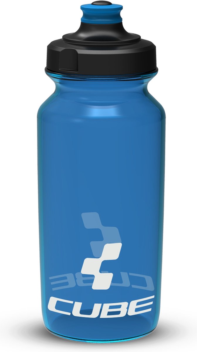 CUBE Waterfles Icon - Bidon - Grote Schroefdop - 0.5 Liter - Polyethyleen - Blauw