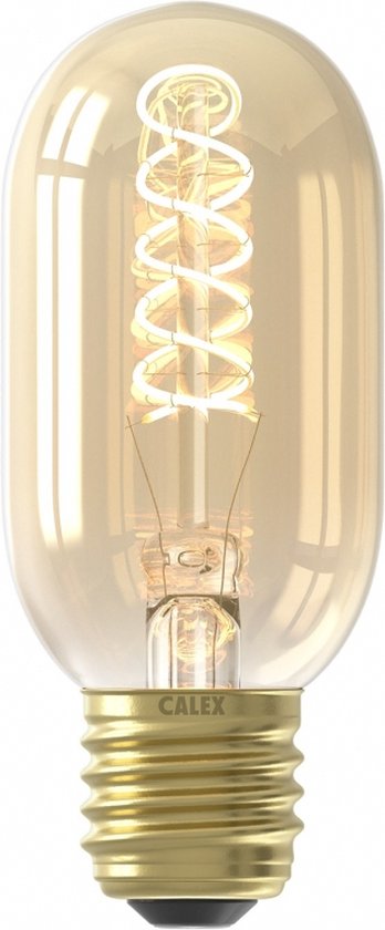Calex Lichtbron E27 Buislamp - Glas - Goud - 5 x 11 x 5 cm (BxHxD)