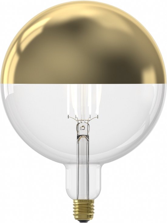 Calex Lichtbron E27 Kopspiegellamp - Glas - Goud - 20 x 27 x 20 cm (BxHxD)