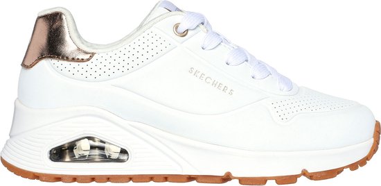 Skechers Uno Gen1 - Shimmer Away Meisjes Sneakers - wit - Maat 37