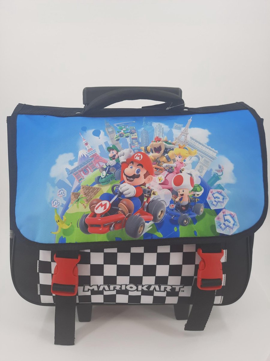 Super Mario cartable sac dos trolley 41x15x30 bol