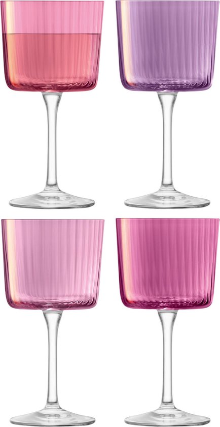L.S.A. - Gems Wijnglas 250 ml Set van 4 Stuks Assorti - Glas - Transparant