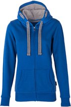 Veste à capuche avec fermeture éclair pour femme Blue Royal - 5XL