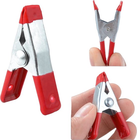 20x PD® - Zeilklemmen - Mini Zeilklem - Kleine marktklemmen - zeilklem - 20 stuks - Metaal van PD — afbeelding 2