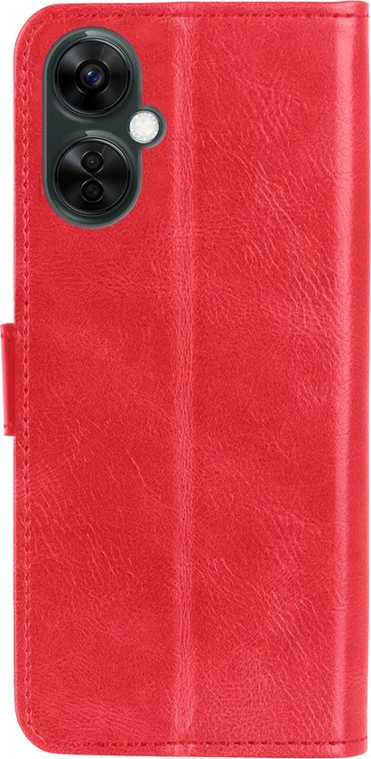 OnePlus Nord CE 3 Lite Bookcase Case Cover Flip Case Book Cover - OnePlus Nord CE 3 Lite Case Book Case Cover - Rouge