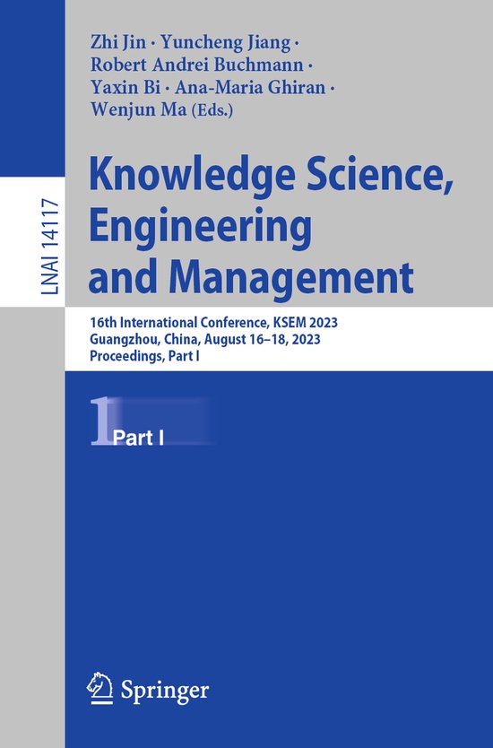 Lecture Notes in Computer Science14117- Knowledge Science, E ... - cover
