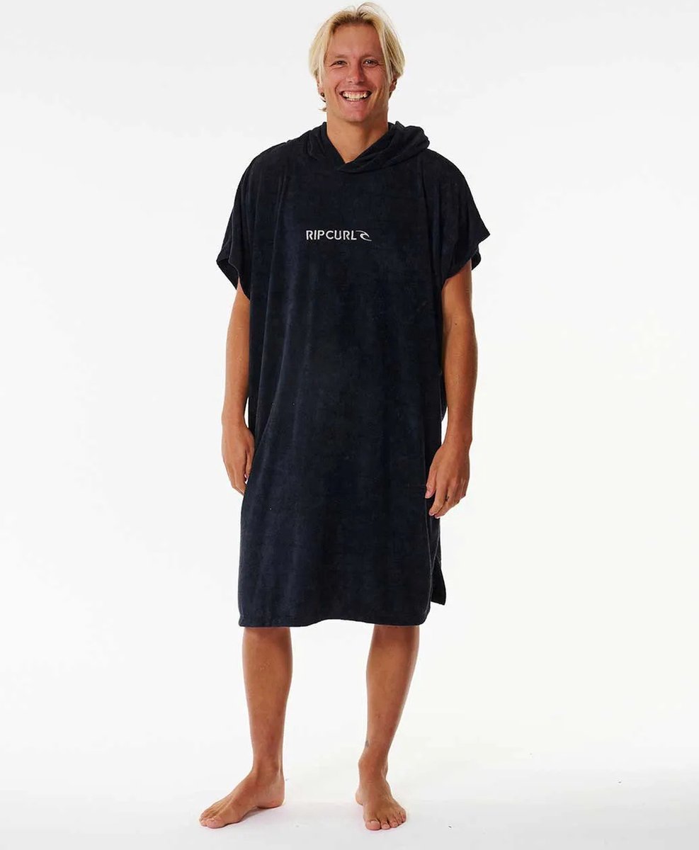 Bol.com Rip Curl Brand Kaphanddoek Wissel Robe / Poncho - Black / aanbieding