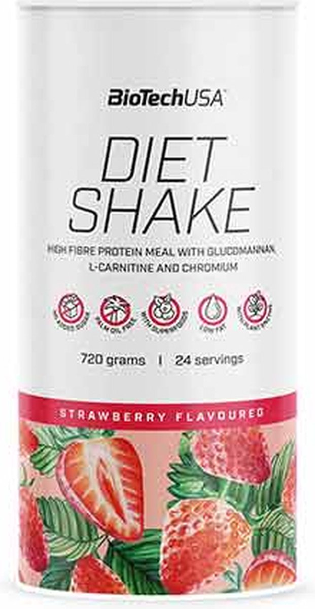 BiotechUSA - Dietshake - 720 Gram - Maaltijdvervanger - Aardbei