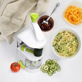 Spiraalsnijder, groente met 4 maten voor 4 spiralen resultaten, groentespaghetti, courgette, spaghettisnijder en zuignap (herbruikbaar)