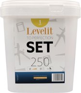Levelit - Levelling kit - 250 stuks - 1mm - Tegel Levelling Systeem - Nivelleersysteem