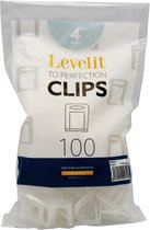 Levelit - Tegel levelling clips - 4 mm - 100 stuks - Tegel nivelleersysteem